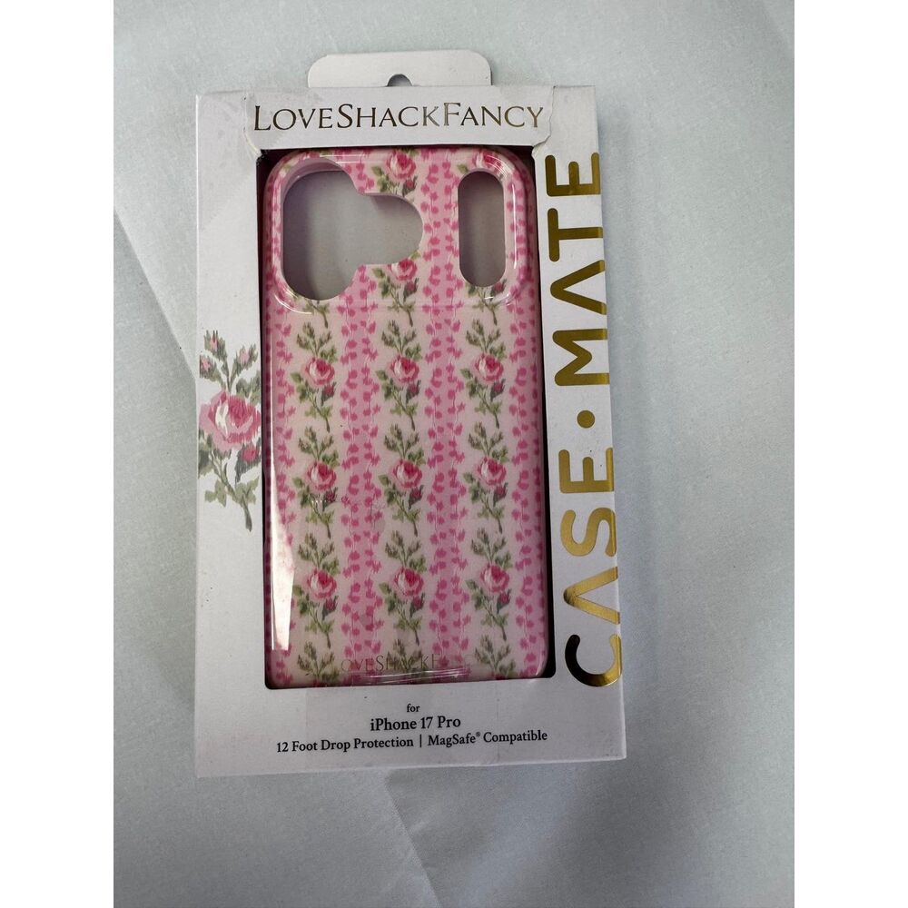 iPhone 17 Pro Case, LoveShackFancy Case-Mate Blooming Heirloom